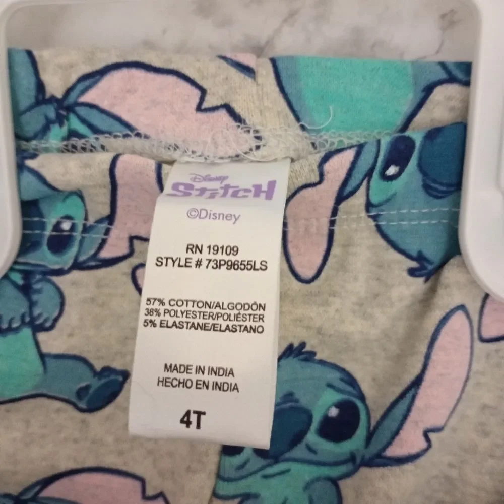 NWT Disney Stitch Sweatshirt and Leggings Set Size 4T